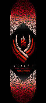 Powell Peralta Bones FLIGHT® Skateboard Deck Red - 8.25 x 31.95