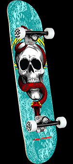 Skateboard Completato Ripper One Off Marine - 7.75x31.08 Pollici, Tavola Concava Media, Ruote 90A, Già Montato
