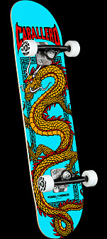 Powell Peralta Cab Chinese Dragon Birch Complete Skateboard - Blue - 7.75 x 31.08