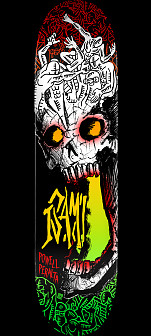 Powell Peralta Isamu Yamamoto Skull Skateboard Deck - Shape 242 - 8 x 31.45