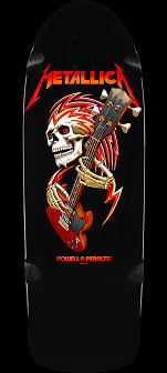 Powell Peralta OG Metallica Collab Classic Skateboard Deck Black - 10 x 30