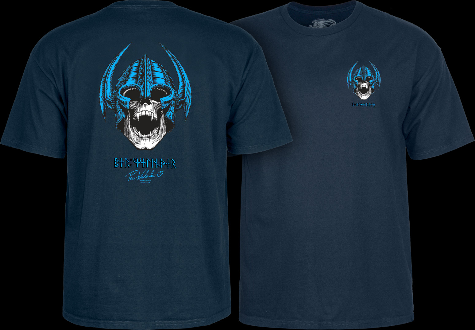 パウエルペラルタ Powell Peralta Per WelinderTシャツ Powell Peralta Welinder Nordic Skull T-shirt - Navy - Powell-Peralta®