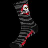 Powell Peralta Ripper Cotton Socks Stripes Charcoal/Black