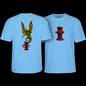 Powell Peralta Andy Anderson Hydrant Youth T-Shirt Carolina Blue