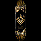 Powell Peralta Skeleton Gold Foil FLIGHT Skateboard Deck - 8.63" K26