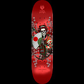 Powell Peralta Pro Flight® Yosozumi Samurai Red Skateboard Deck - Shape 243 K20 - 8.25 x 31.95
