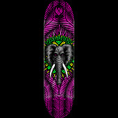 Powell Peralta FLIGHT Mike Vallely Elephant Pink Foil Skateboard Deck - 8.38" K26
