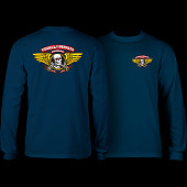 Powell Peralta Winged Ripper L/S Shirt Navy