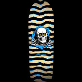 Powell Peralta Old School Ripper Skateboard Deck Nat/Blue- 9.89 x 31.32