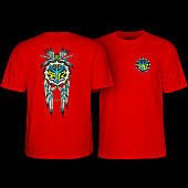 Powell Peralta Steve Saiz Totem T-Shirt Red