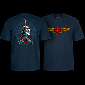 Powell Peralta Triple P Skull and Sword T-shirt Navy