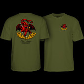 Powell Peralta Steve Caballero Dragon II T-shirt - Military Green