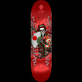Powell Peralta Yosozumi Samurai Blem Skateboard Deck Red - 8.5"