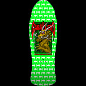 Powell Peralta Steve Caballero Street Reissue Skateboard Deck Green/White - 9.625 x 29.75