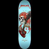 Powell Peralta Flight® Metallica Collab Skateboard Deck Light Blue- 8.5 x 32.08