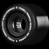 Powell Peralta Snakes Skateboard Wheels 66mm 75A 4pk Black