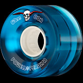 Powell Peralta Clear Cruiser Skateboard Wheels Blue 63mm 80A 4pk