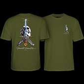 Powell Peralta Skull & Sword T-shirt Military Green