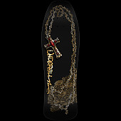 Powell Peralta Ray Underhill Cross Reissue Skateboard Deck Black/Gold Foil - 9.9 x 31.5