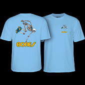 Powell Peralta Skateboarding Skeleton T-Shirt Baby Blue