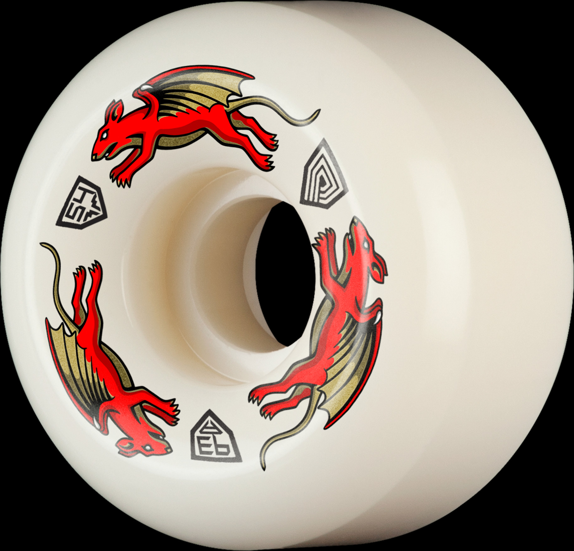 パウエル　Powell Peralta Nano Rats 54mm 93A Powell Peralta Nano Rats 93A - AV6 Asymmetrical Shape - Medium