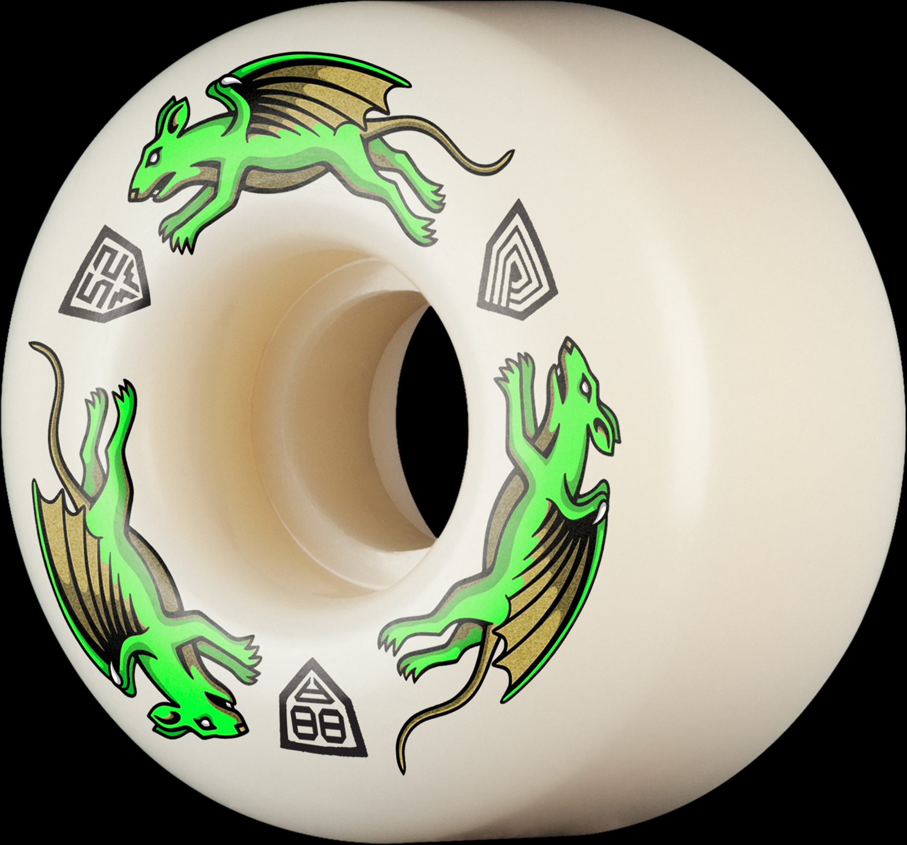POWELL DRAGON FORMULA 52×31mm 93A Powell Peralta Dragon Formula Wheel 52mm x 31mm 93A V1