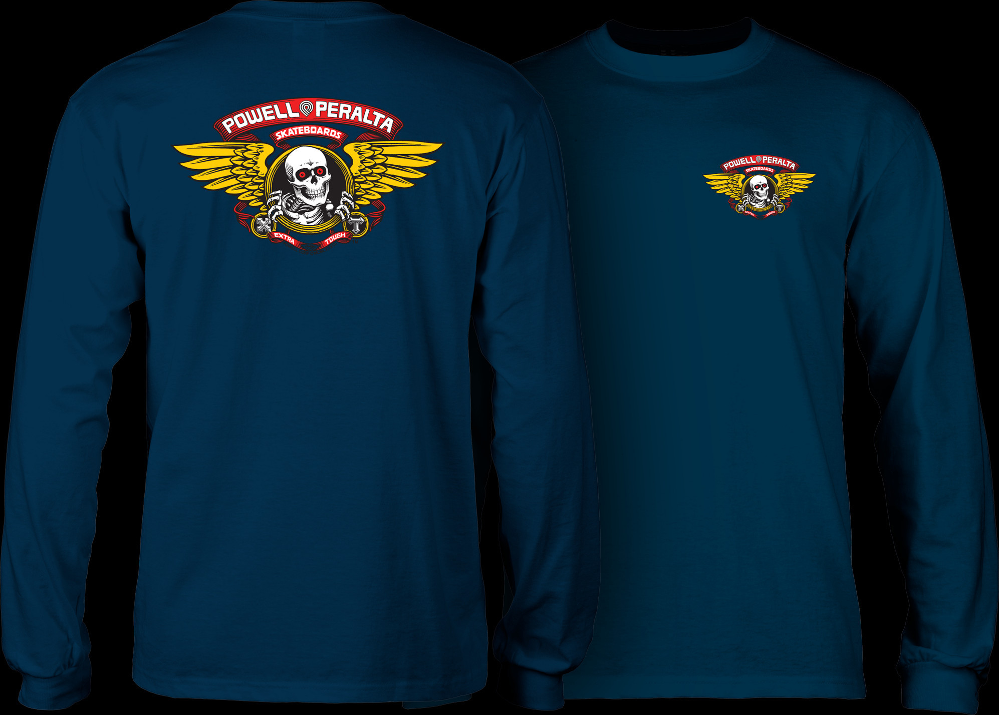 Powell Peralta Winged Ripper L/S Shirt Navy - Powell-Peralta®