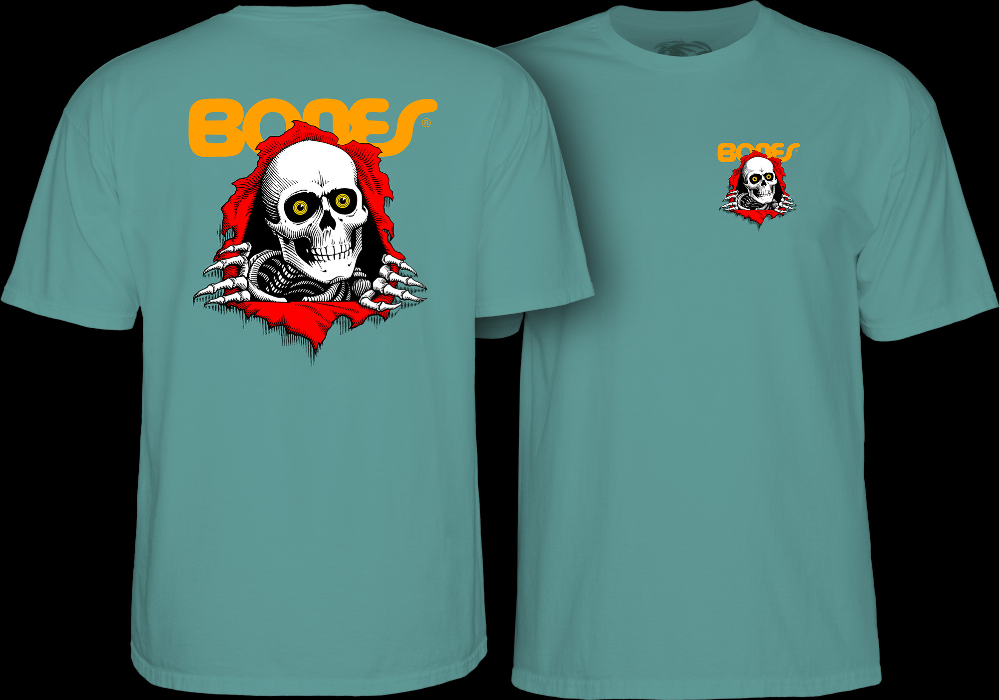 90s POWELL PERALTA BONES RIPPER 赤目Tシャツ Powell Peralta Bones Ripper T-Shirt | ChutingStar Skydiving Gear