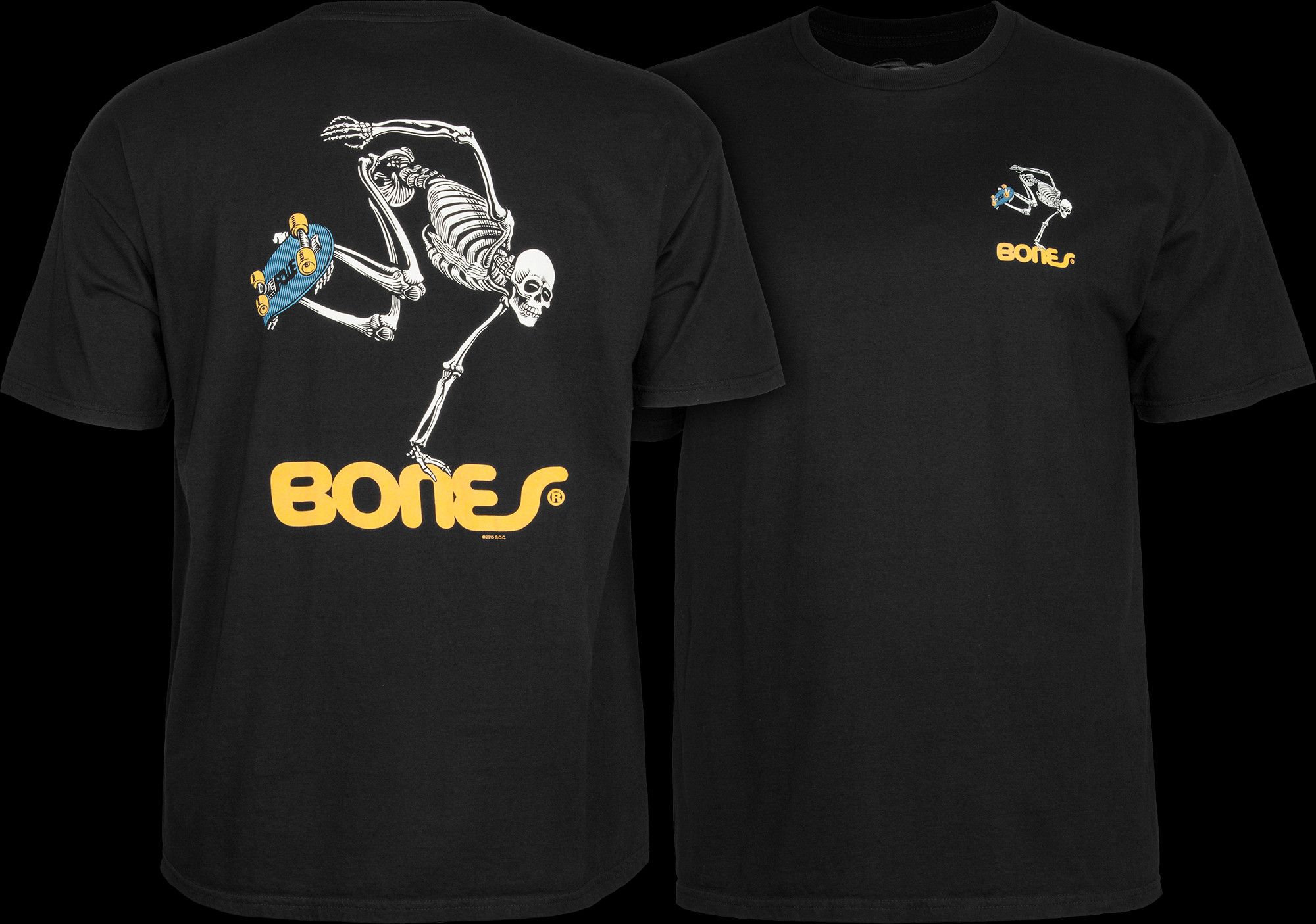 Powell Peralta Skateboarding Skeleton T-shirt - Black