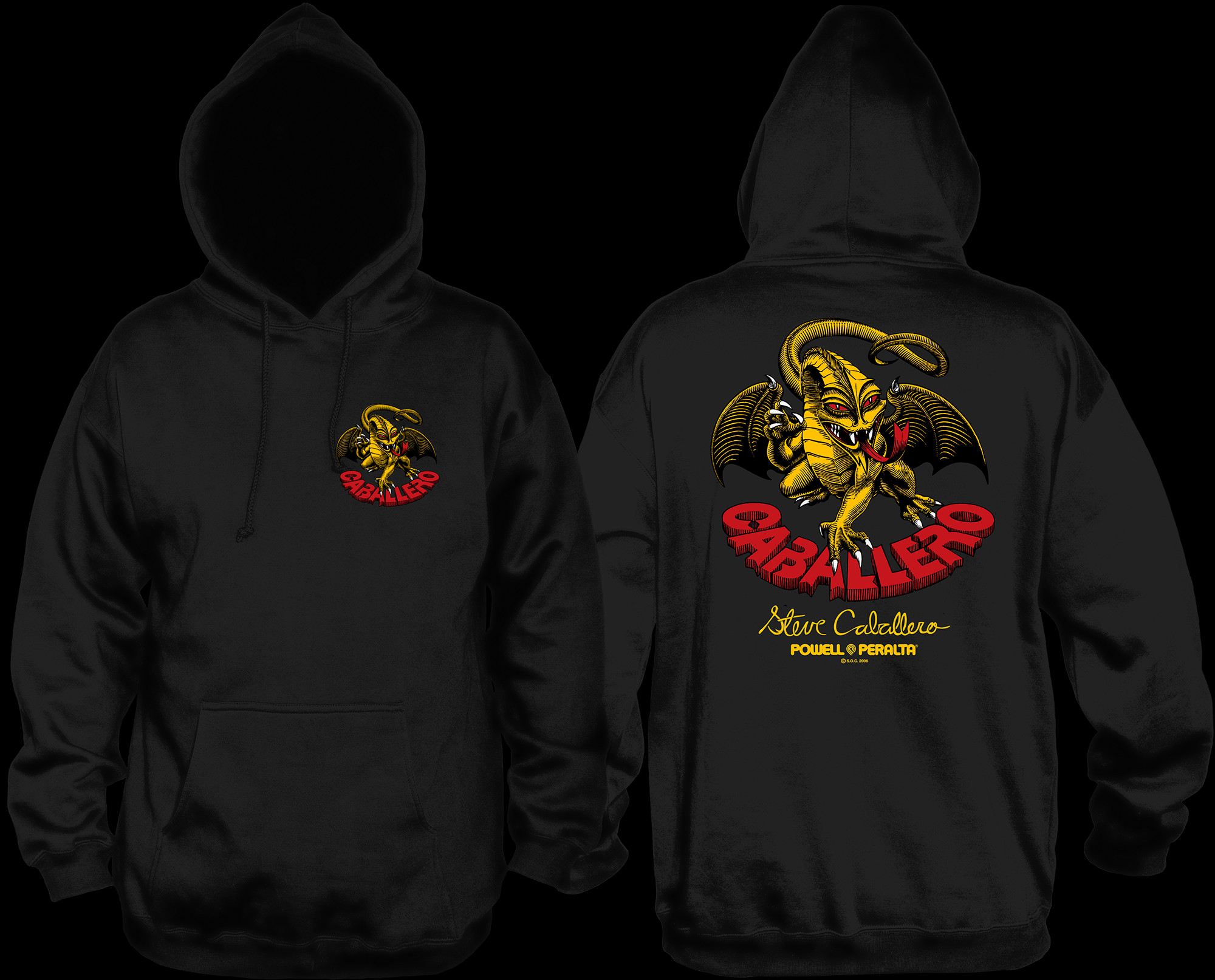 powell caballero 00s スウェット Near Mint Original Powell Peralta Steve Caballero black