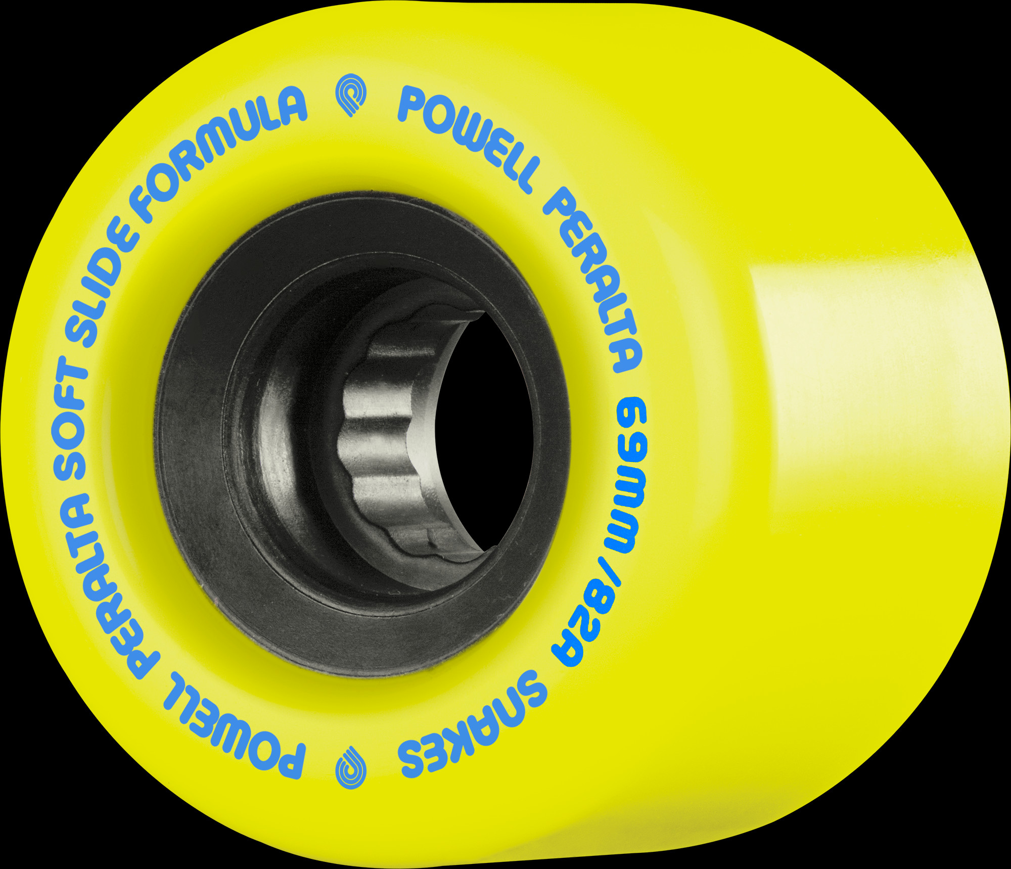 Powell Peralta Snakes Skateboard Wheels 69mm 82A 4pk Yellow