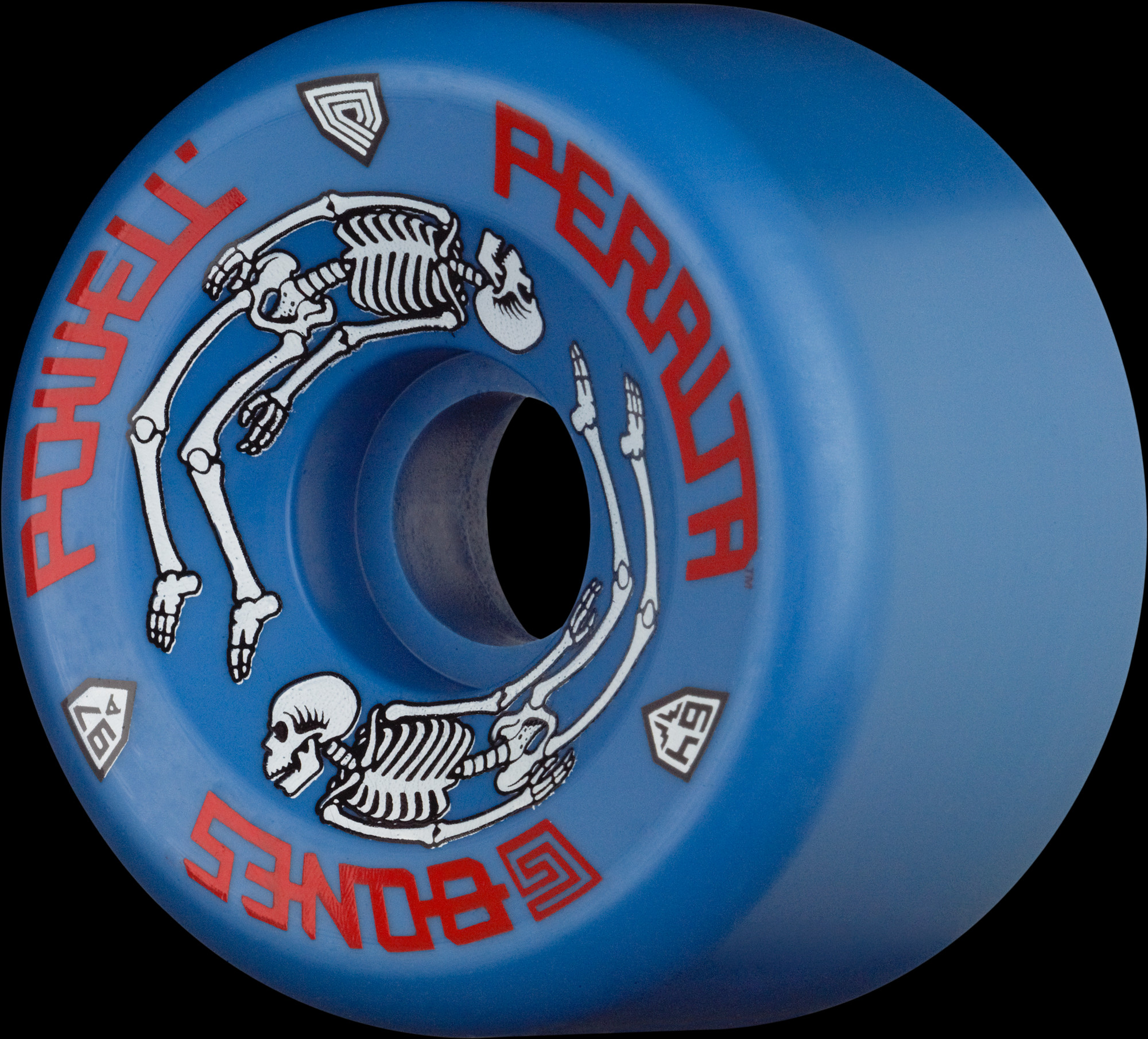 Powell Peralta G-Bones Skateboard Wheels 64mm 97a - Blue (4 pack
