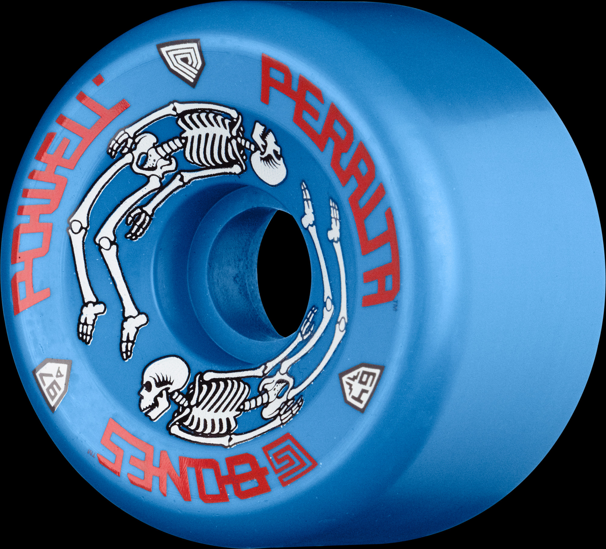 パウエル　ボンズ Powell Peralta G-Bones Skateboard Wheels 64mm 97a - Blue (4 pack