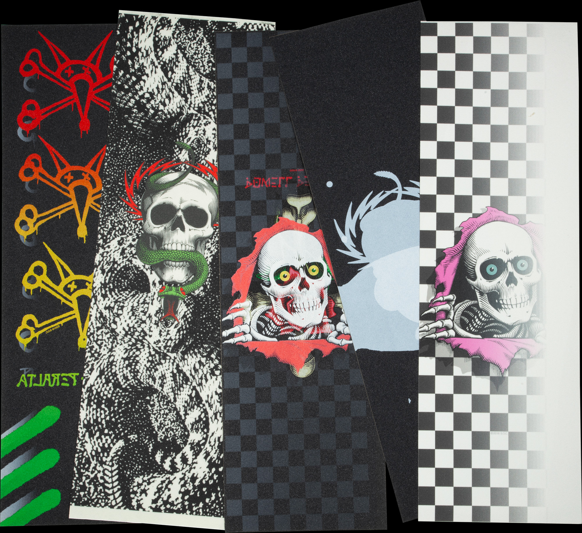 Powell Peralta グリップテープアート付き スケートボードデッキ 