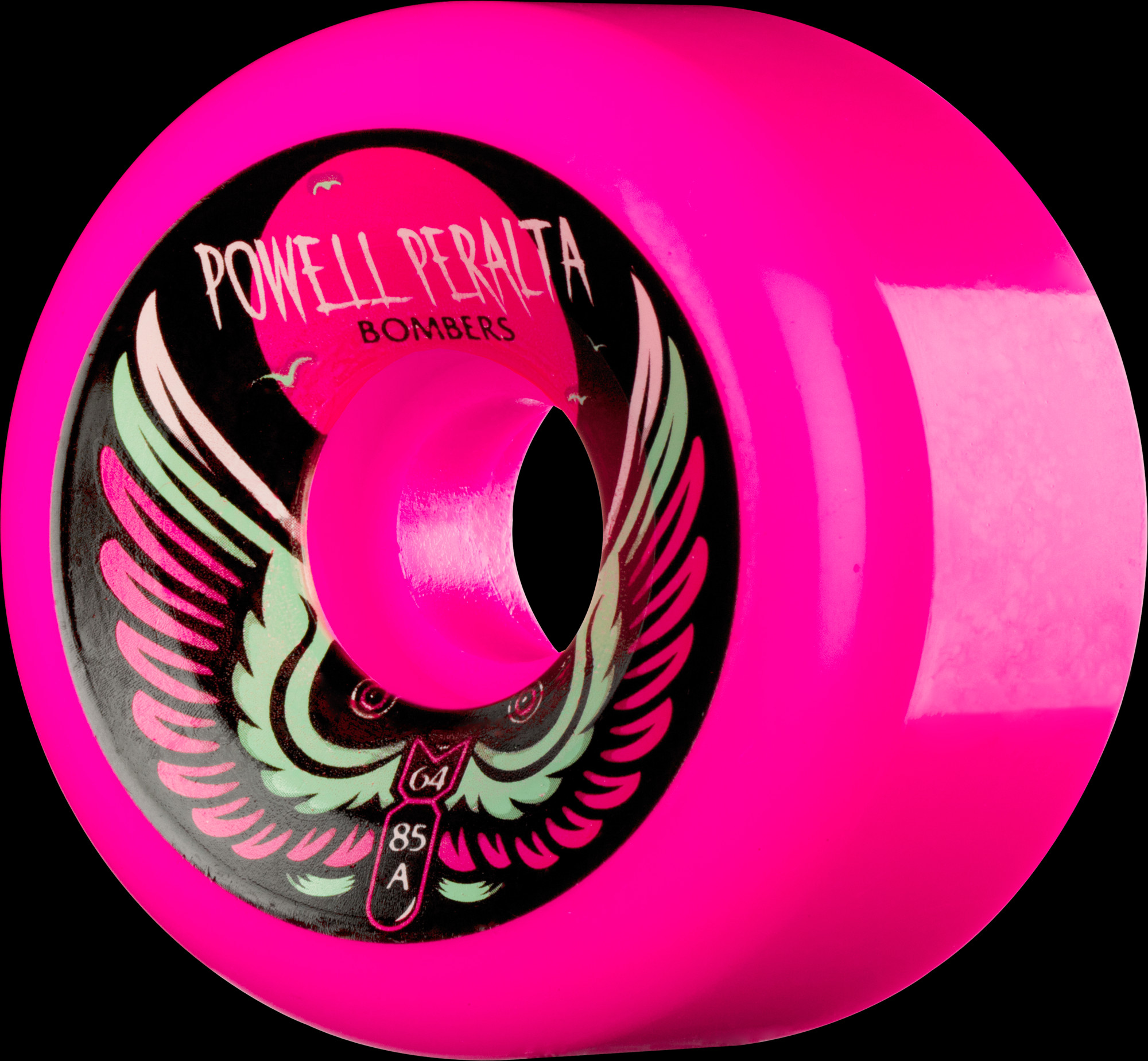 Powell Peralta Bomber Wheel 3 Pink 64mm 85a 4pk - Powell-Peralta®