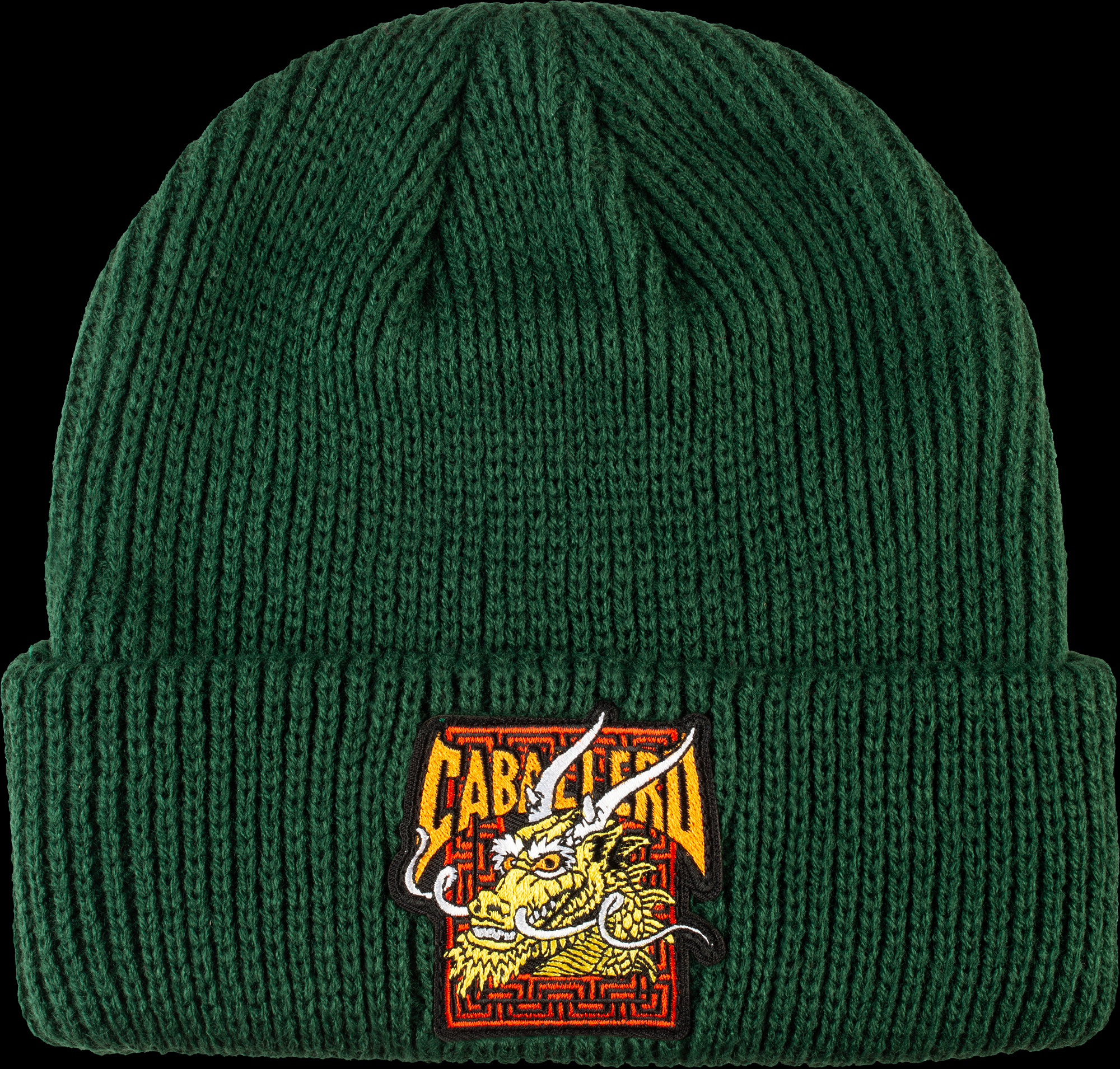 Powell Peralta Steve Caballero Dragon Beanie Forest Green - Powell