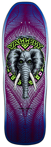 Powell Peralta Mike Vallely Elephant Skateboard Deck - Purple - 10