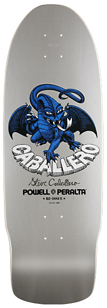 Powell Peralta Steve Caballero Dragon II Skateboard Deck Silver