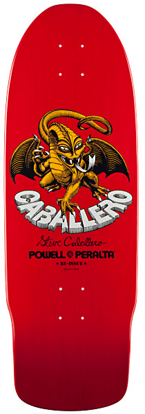 Powell Peralta Caballero Dragon II Skateboard Deck Red - 10 x
