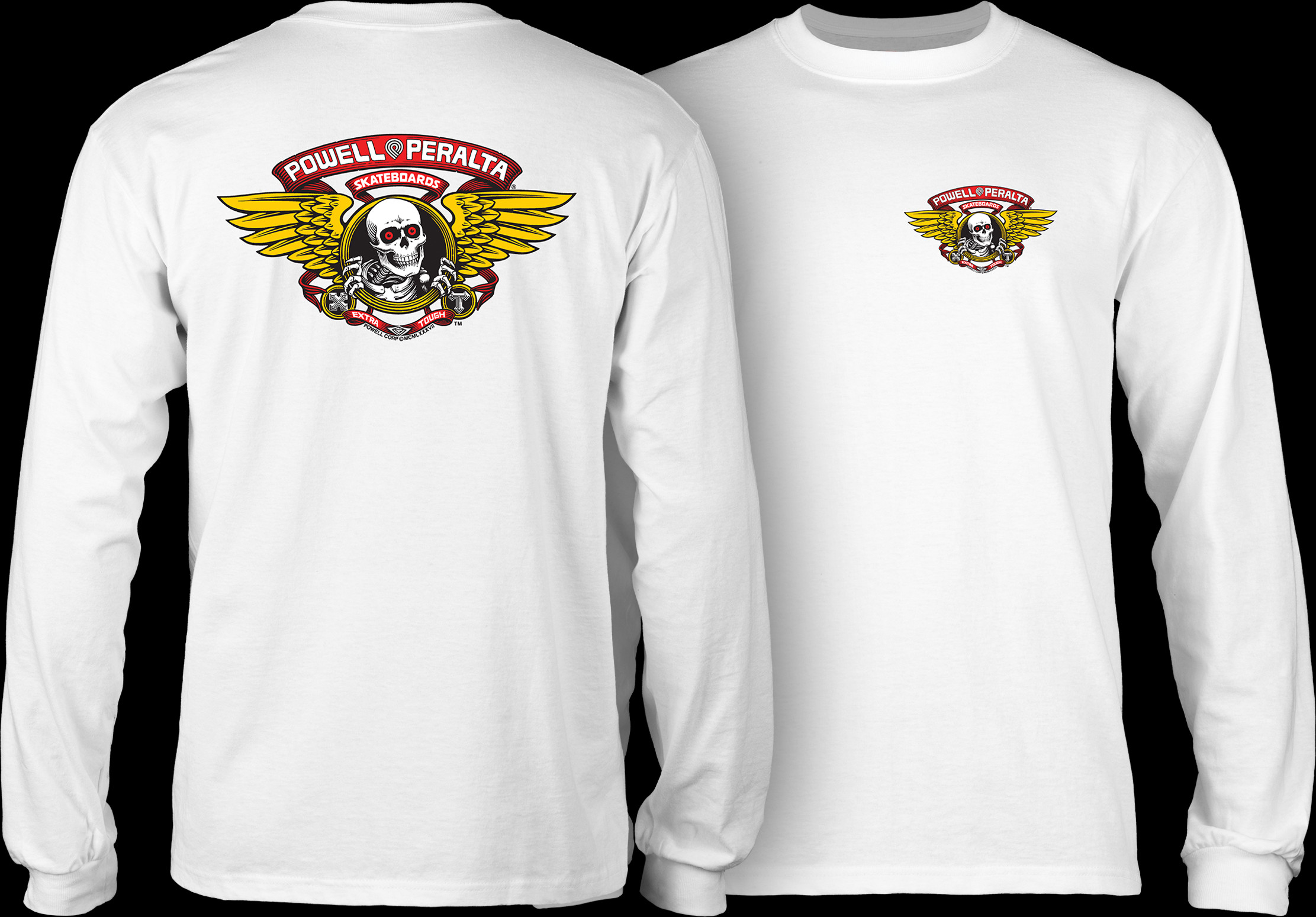 Powell Peralta Winged Ripper L/S T-shirt - White - Powell-Peralta®