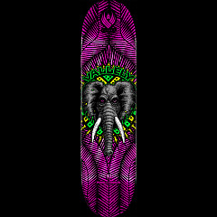 Powell Peralta FLIGHT Mike Vallely Elephant Pink Foil Skateboard Deck - 8.63" K26