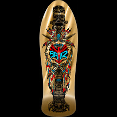 Powell Peralta Steve Saiz Totem Reissue Skateboard Deck Gold Foil - 10 x 30.81
