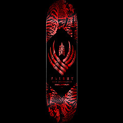 Powell Peralta Skeleton Red Foil FLIGHT Skateboard Deck - 8.38" K26