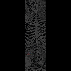 Powell Peralta Skull and Sword Skeleton Grip Tape Sheet 9 x 33