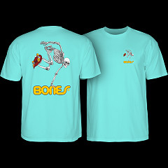 Powell Peralta Skateboarding Skeleton T-shirt - Celadon