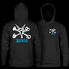 Powell Peralta Rat Bones Hooded Sweatshirt Black