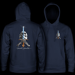 Powell Peralta Skull & Sword Hooded Sweatshirt Navy