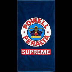 Powell Peralta Supreme Beach Towel Navy