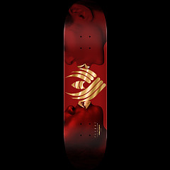 Powell Peralta Kiss FLIGHT Burgundy/Gold Foil Skateboard Deck - 8.75" K26