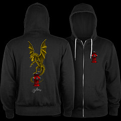 Powell Peralta Andy Anderson Hydrant Lightweight Zip Hoodie Black
